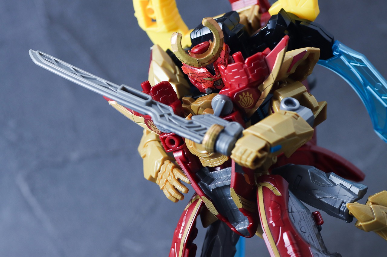 ミニプラ　オルカブースター5050　レビュー　テガソードアカツキ　アクション