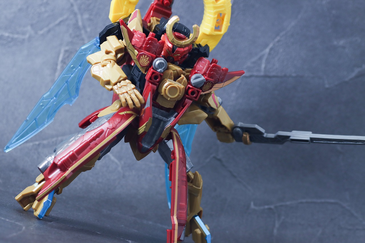 ミニプラ　オルカブースター5050　レビュー　テガソードアカツキ　アクション