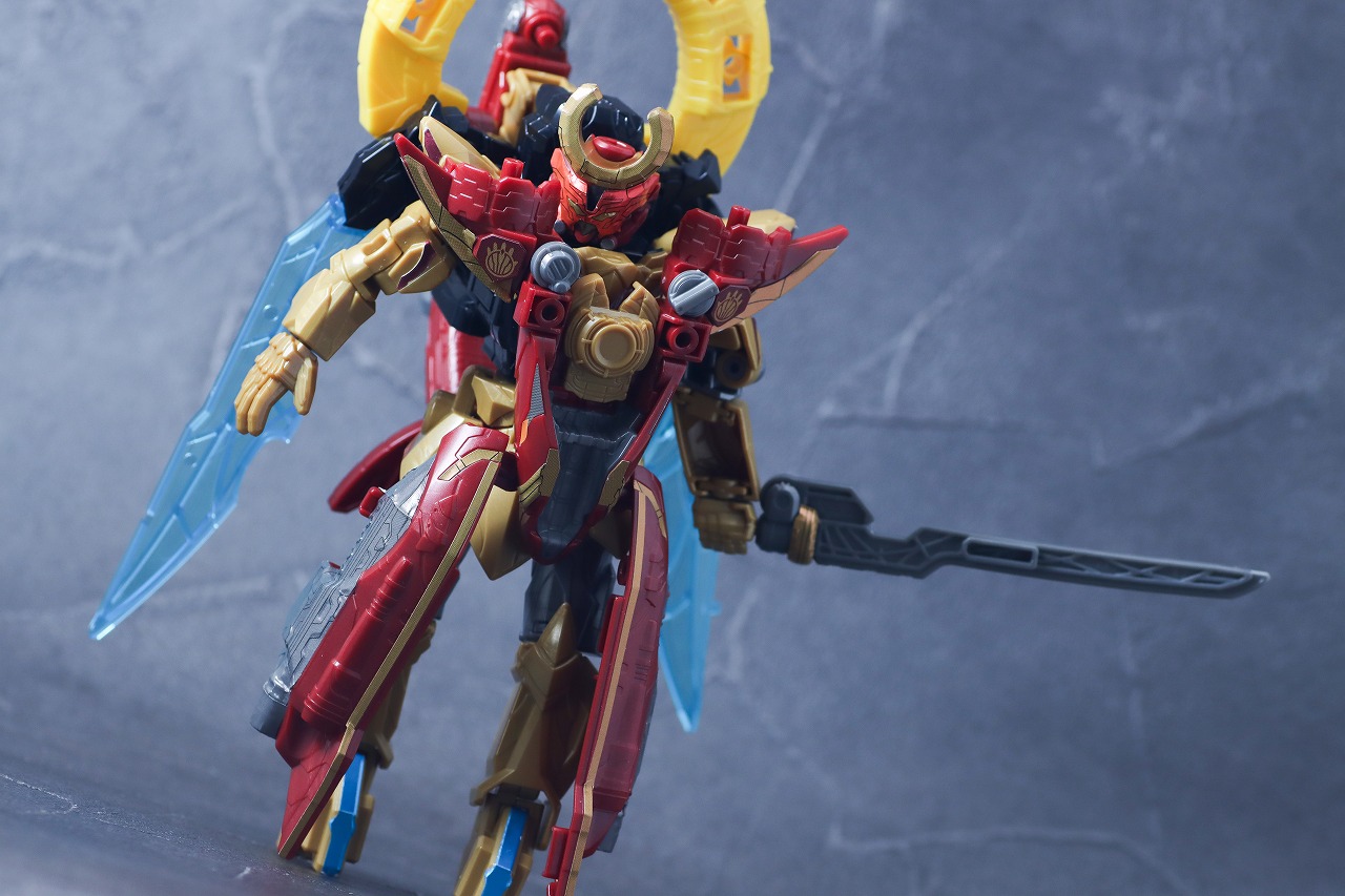 ミニプラ　オルカブースター5050　レビュー　テガソードアカツキ　アクション