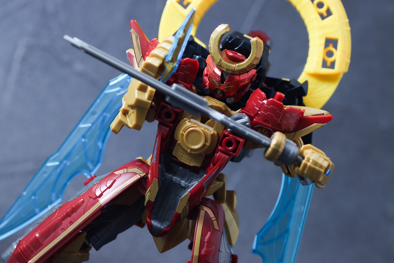 ミニプラ　オルカブースター5050　レビュー　テガソードアカツキ　アクション