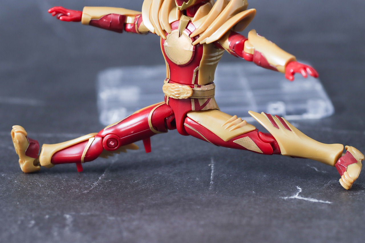 勇動　ワイルドゴジュウウルフ　レビュー　可動範囲