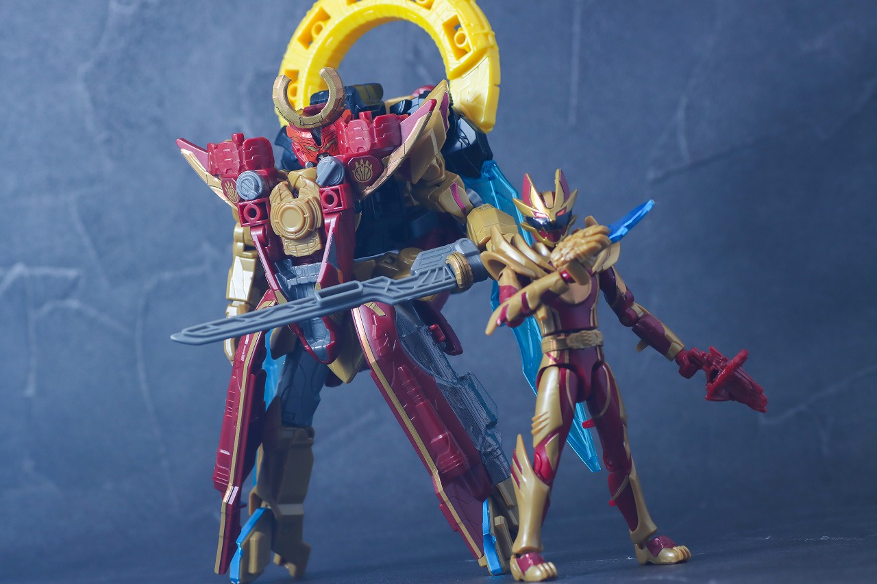 勇動　ワイルドゴジュウウルフ　レビュー　アクション　ミニプラ　テガソードアカツキ