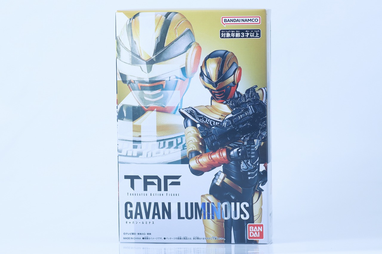 TOKUSATSU ACTION FIGURE　ギャバン・ルミナス　レビュー　パッケージ