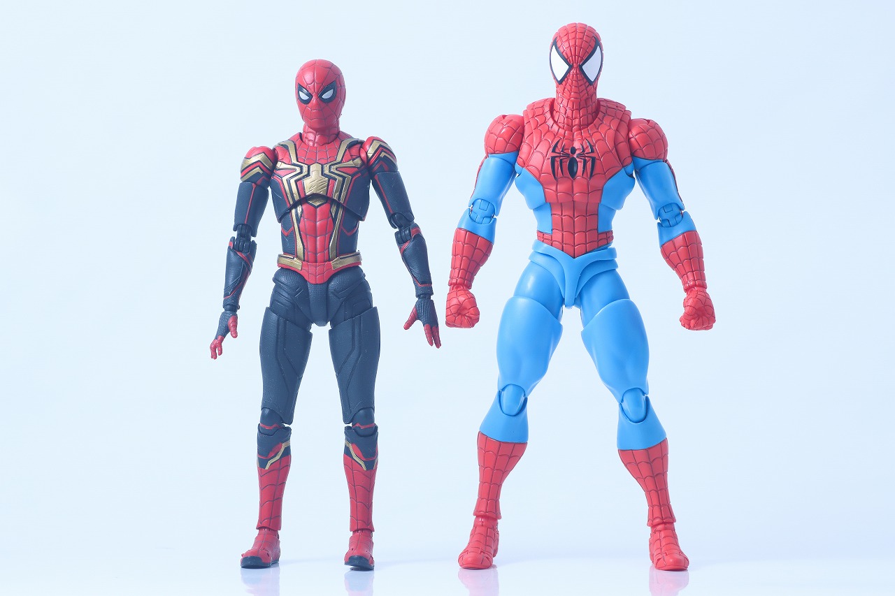 S.H.フィギュアーツ　スパイダーマン（GAMERVERSE）　レビュー　比較　スパイダーマン インテグレーテッドスーツ　FINAL BATTLE EDITION