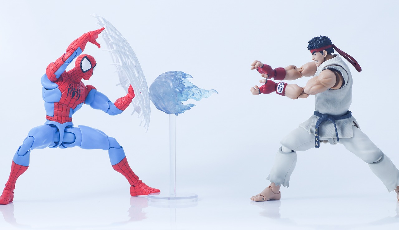 S.H.フィギュアーツ　スパイダーマン（GAMERVERSE）　レビュー　アクション　リュウ Outfi2