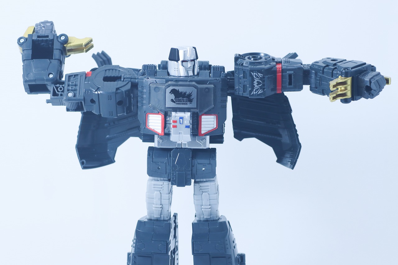 トランスフォーマー SYNERGENEX　メガトロン　TYPE　ゴジラ　レビュー　可動範囲