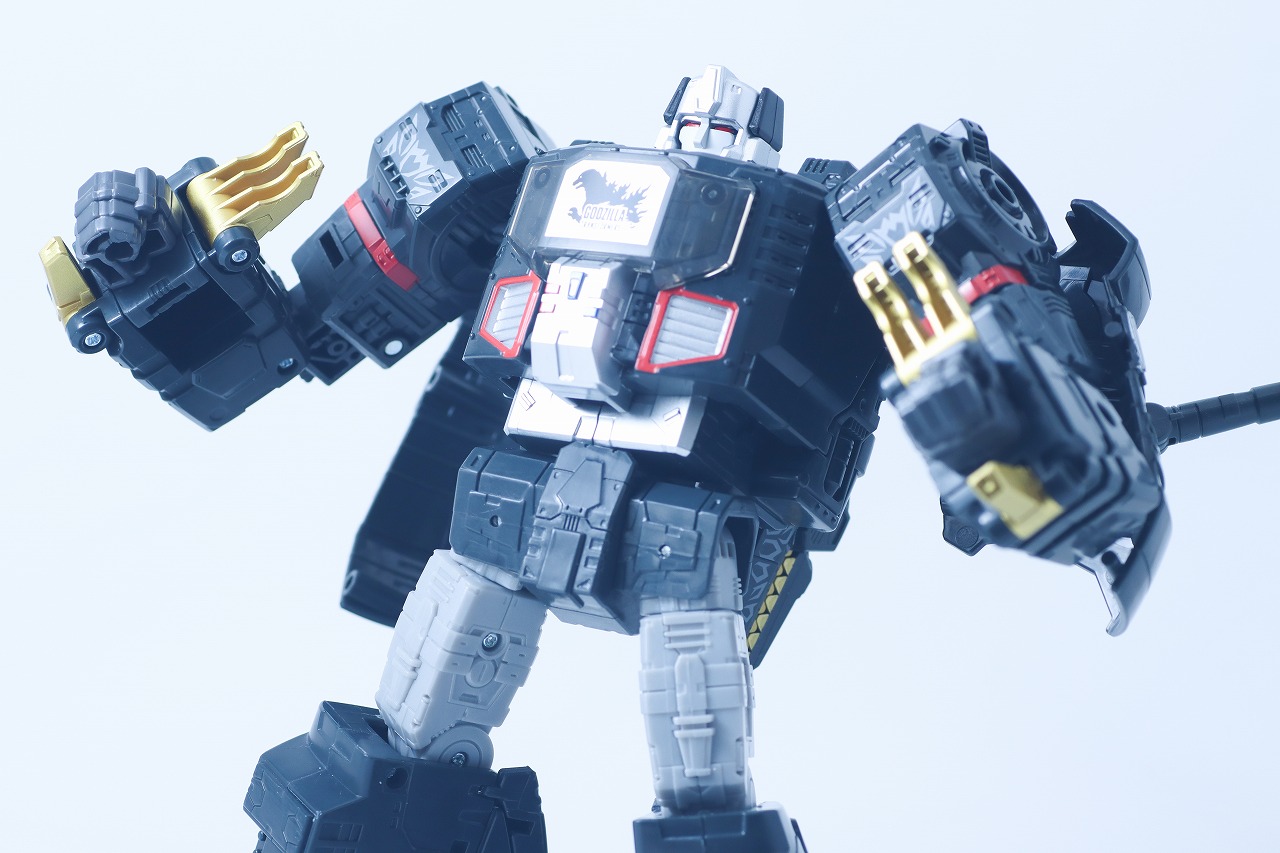 トランスフォーマー SYNERGENEX　メガトロン　TYPE　ゴジラ　レビュー　アクション