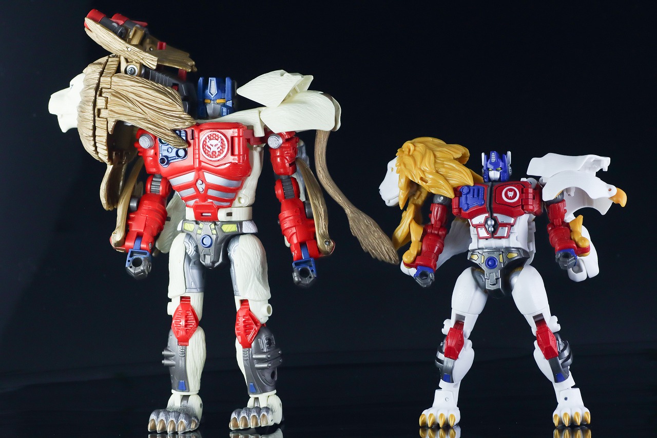 トランスフォーマーレガシー　TL-25　レオプライム　レビュー　ロボットモード　比較　当時品