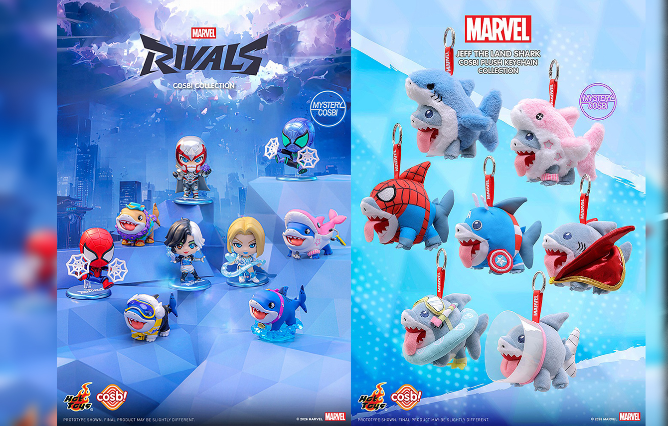 ゲーム『マーベル・ライバルズ』が「コスビ」になって登場！陸ザメのジェフのぬいぐるみキーチェーンも！