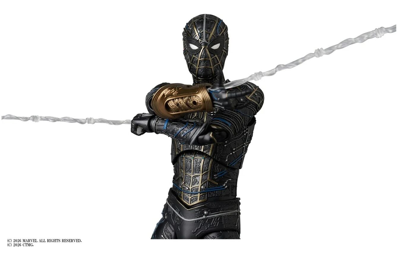 MAFEX　スパイダーマン ブラック＆ゴールドスーツ